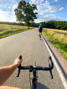 Riding on a beautiful day